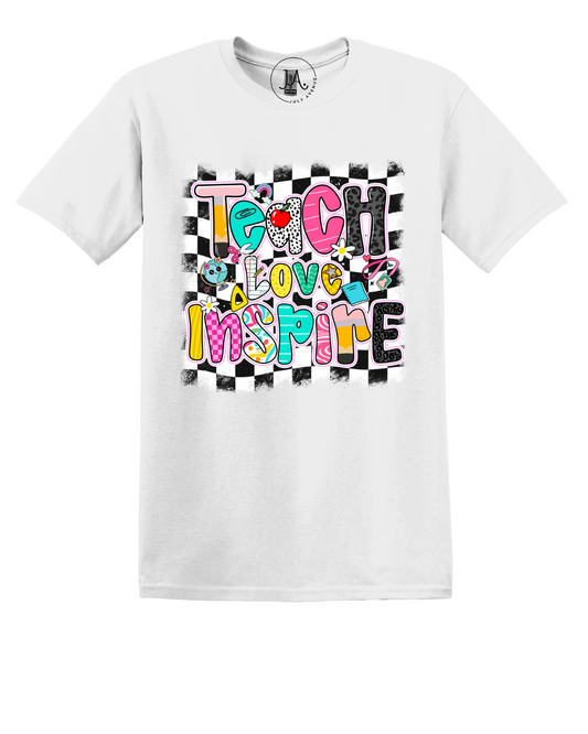 Checkered Teach Love Inspire